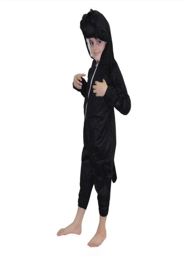 كاكو فانسي دريسيس زي تنكري للأطفال من كاكو، مصنوع من الصوف، على شكل غوريلا برية - أسود، 7-8 سنوات | زي تنكري على شكل حيوان للأولاد والبنات - Image 2